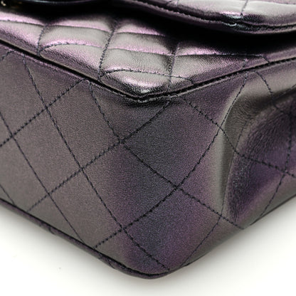 Chanel Iridescent Lambskin Quilted Mini Rectangular Flap Black 9 of 10