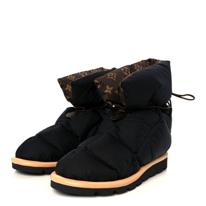 Louis Vuitton Nylon Monogram Pillow Comfort Ankle Boot 38 Black 4 of 10