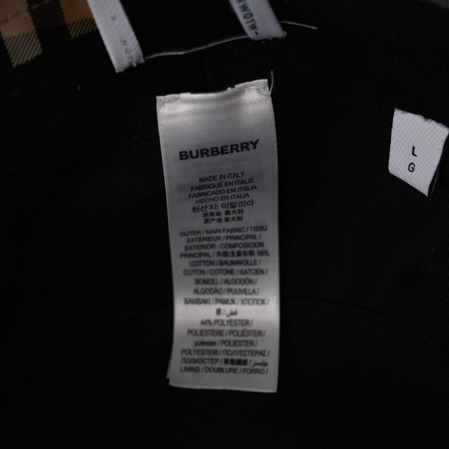 Burberry Technical Cotton Vintage Check Bucket Hat L Archive Beige 8 of 9