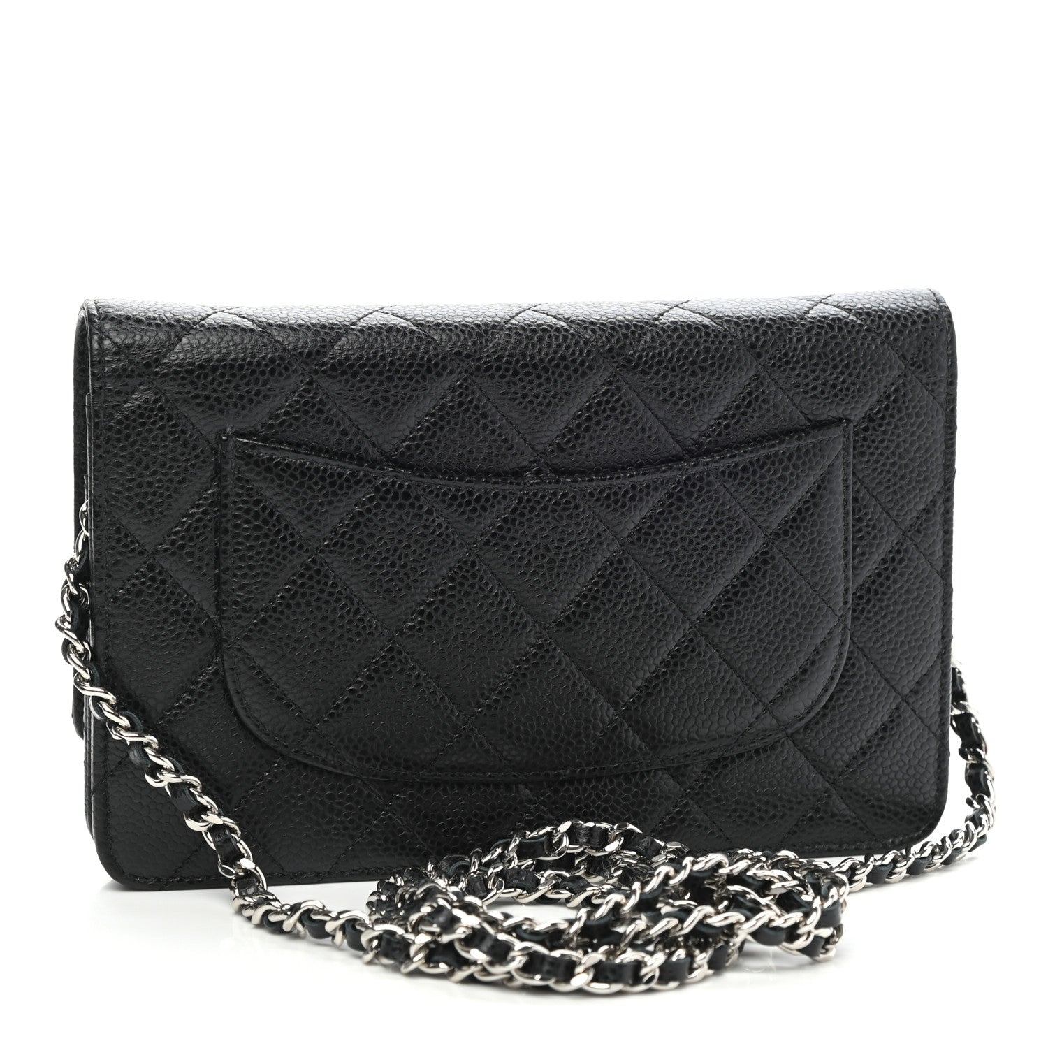 Chanel Caviar Quilted Wallet On Chain WOC Black 4 of 11