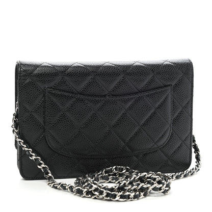 Chanel Caviar Quilted Wallet On Chain WOC Black 4 of 11