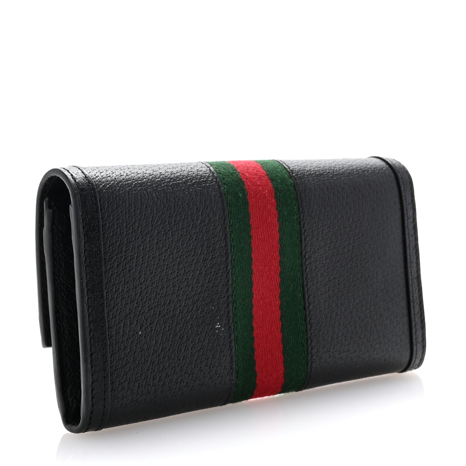 Gucci Calfskin Web Ophidia Continental Wallet Black 3 of 6