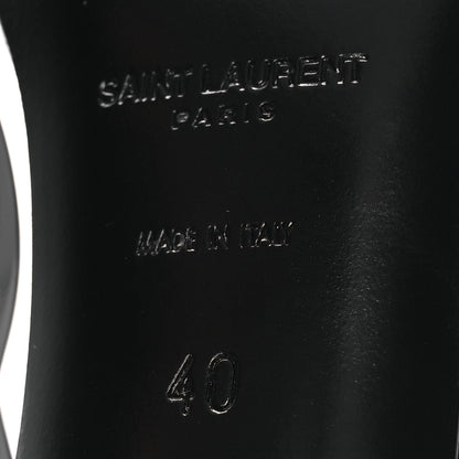 Saint Laurent Patent Calfskin Opyum 110 Sandals 40 Black 9 of 10