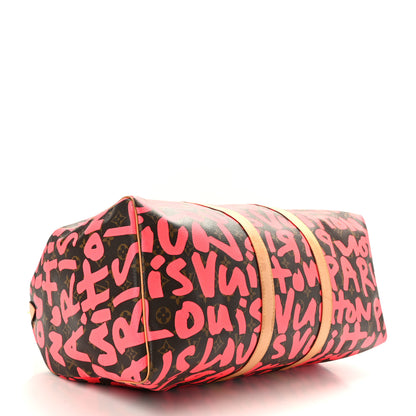 Louis Vuitton Monogram Graffiti Keepall 50 Fuchsia 3 of 10