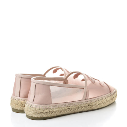 Chanel Mesh Grosgrain CC Espadrilles 36 Pink 4 of 10