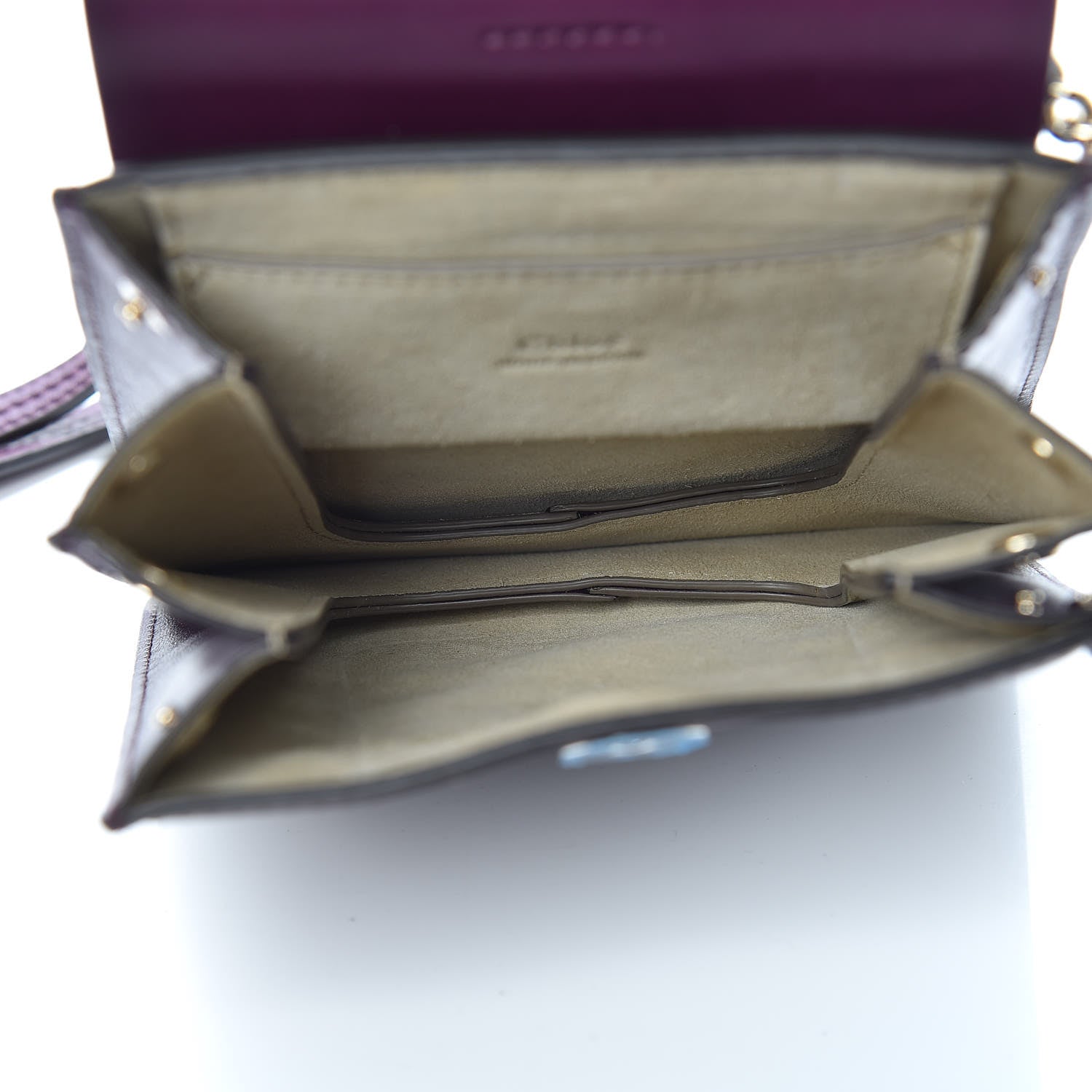 Chloe Suede Calfskin Mini Faye Bracelet Bag Nightfall Purple 7 of 9