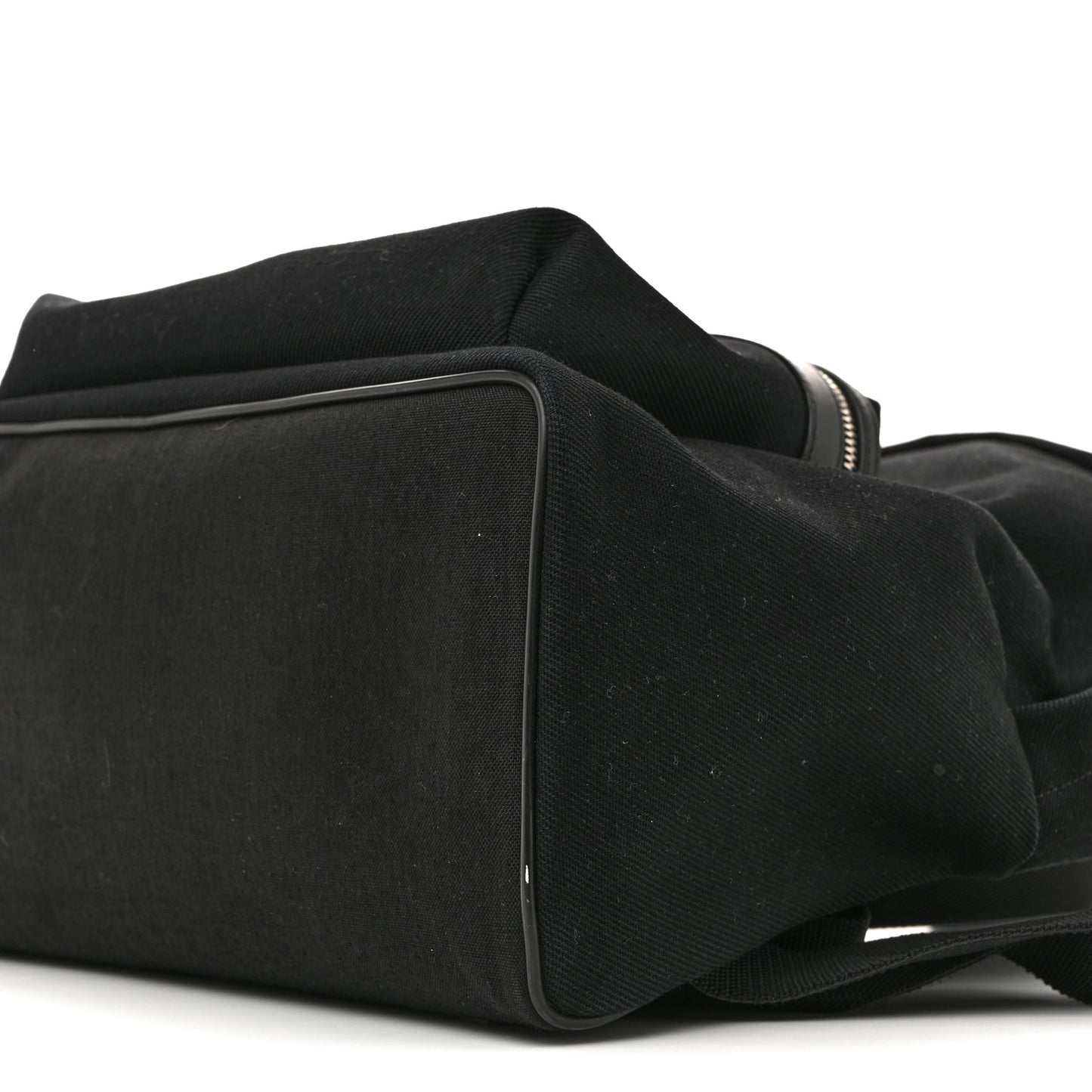 Canvas Signature Embroidered City Backpack Black