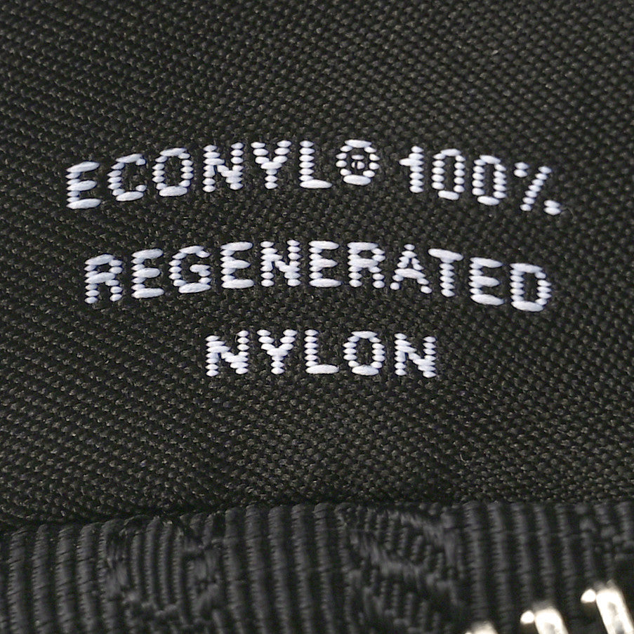 Re-Nylon Saffiano Re-Edition 2000 Double Zip Crossbody Bag Black