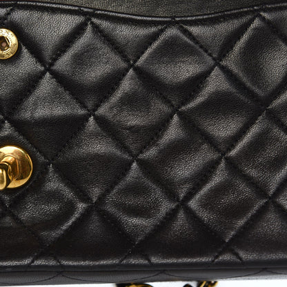 Chanel Lambskin Quilted Medium Double Flap Black 9 of 13