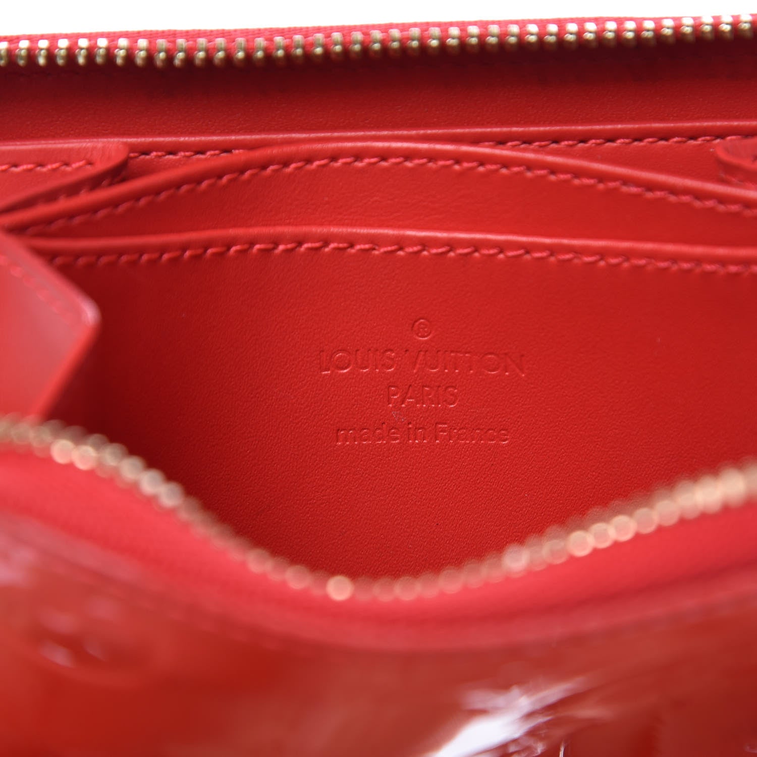 Louis Vuitton Vernis Zippy Coin Purse Rouge 6 of 9