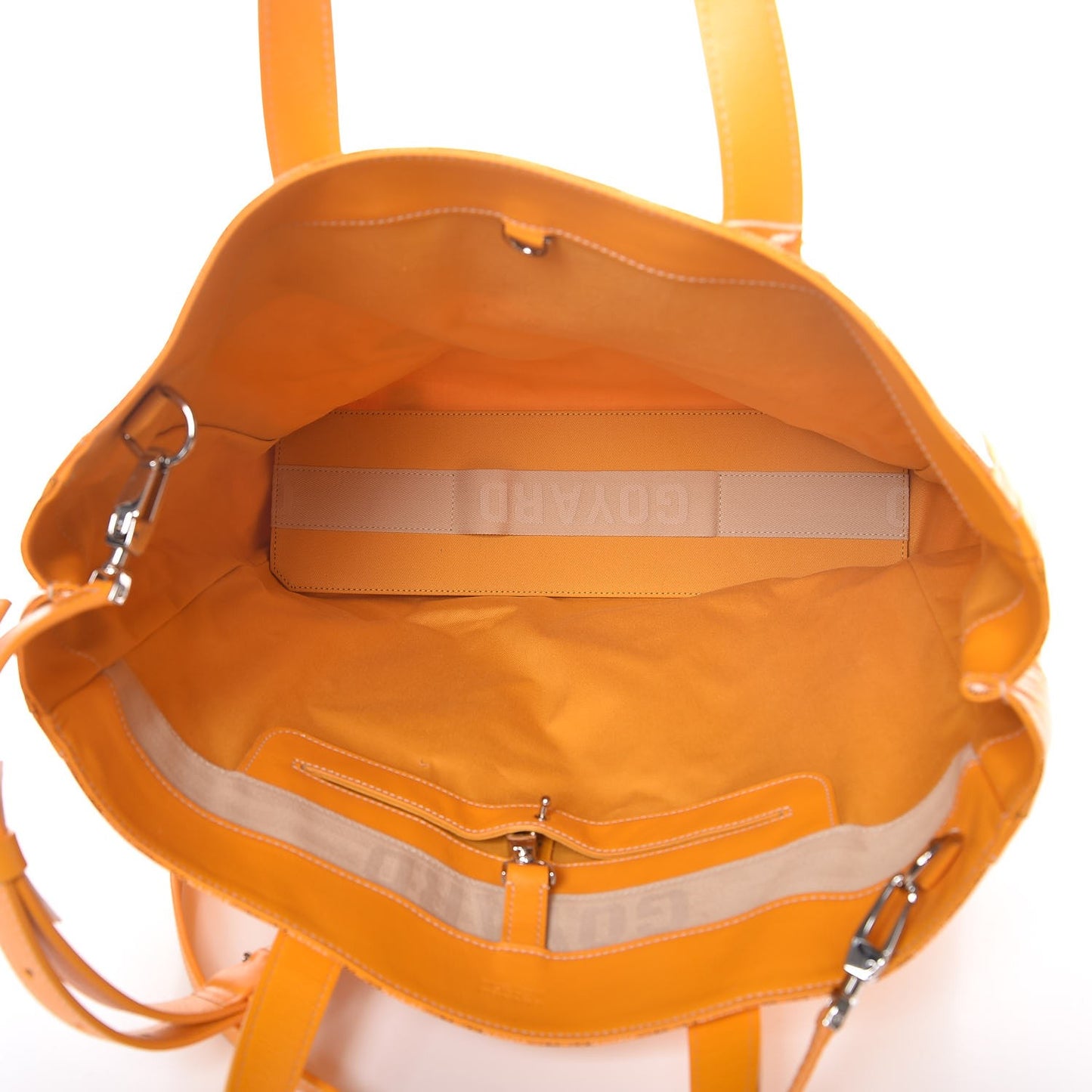 Goyardine Voltaire Smile Tote Yellow