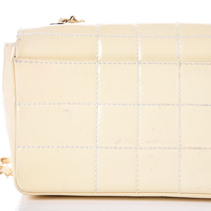 Chanel Patent Small Chocolate Bar Flap White 22 of 23