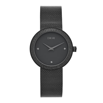 Christian Dior Stainless Steel Black Diamond 34mm La D De Dior Quartz Watch Black 1 of 5