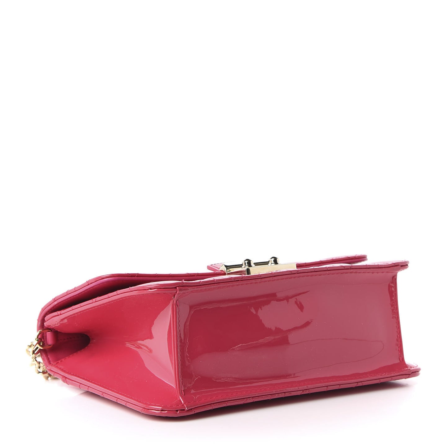 Patent Cannage Miss Dior Promenade Pouch Fuchsia