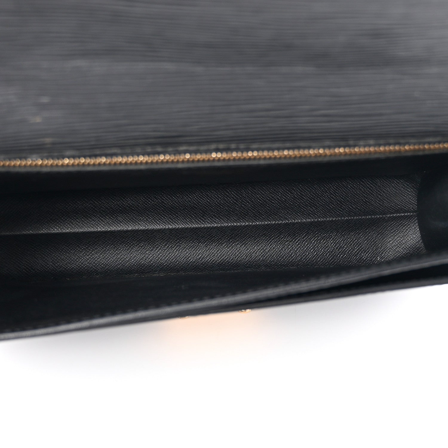 Louis Vuitton Epi Pochette Sellier Dragonne Clutch Black 5 of 15