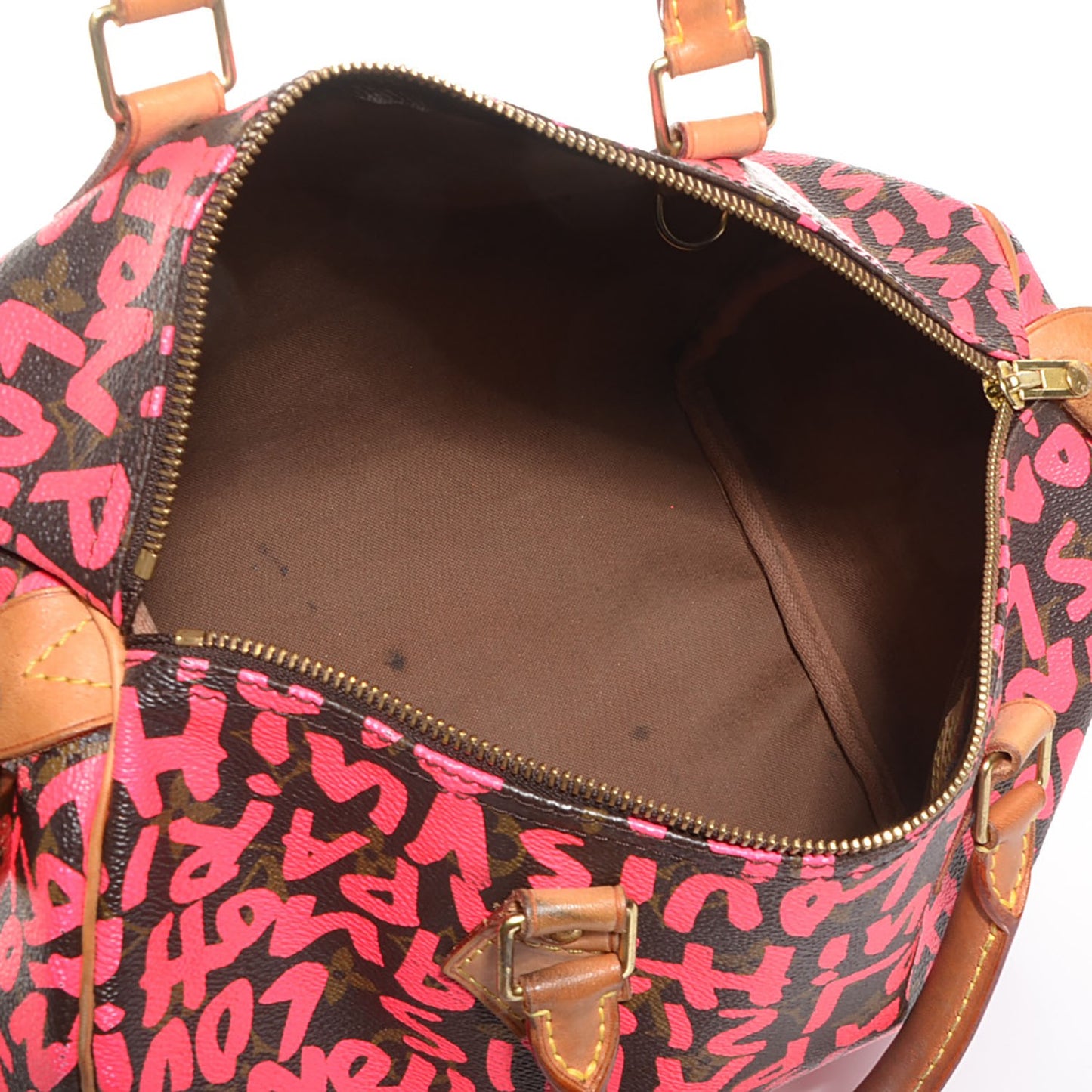 Monogram Graffiti Speedy 30 Fuchsia