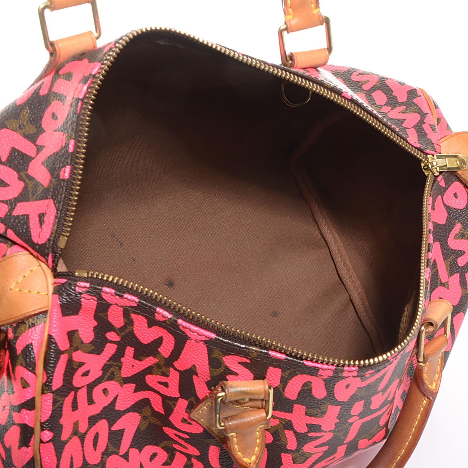 Louis Vuitton Monogram Graffiti Speedy 30 Fuchsia 5 of 7