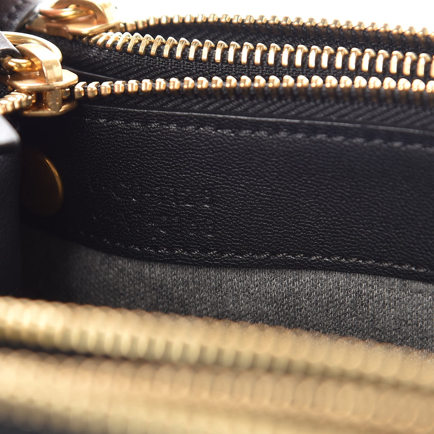 Lambskin Large Trio Crossbody Bag Black