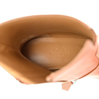 Hermes Epsom Womens Flatteuse 60 Ankle Boot 37 Naturel 7 of 10