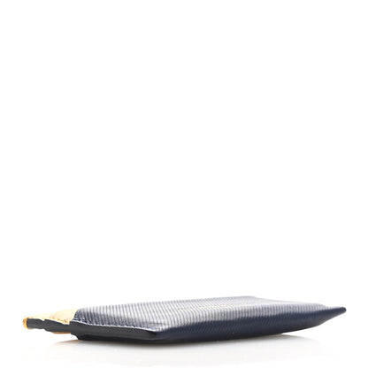 Burberry Soft Grain Calfskin Izzy Card Case Blue Carbon Camel 4 of 11