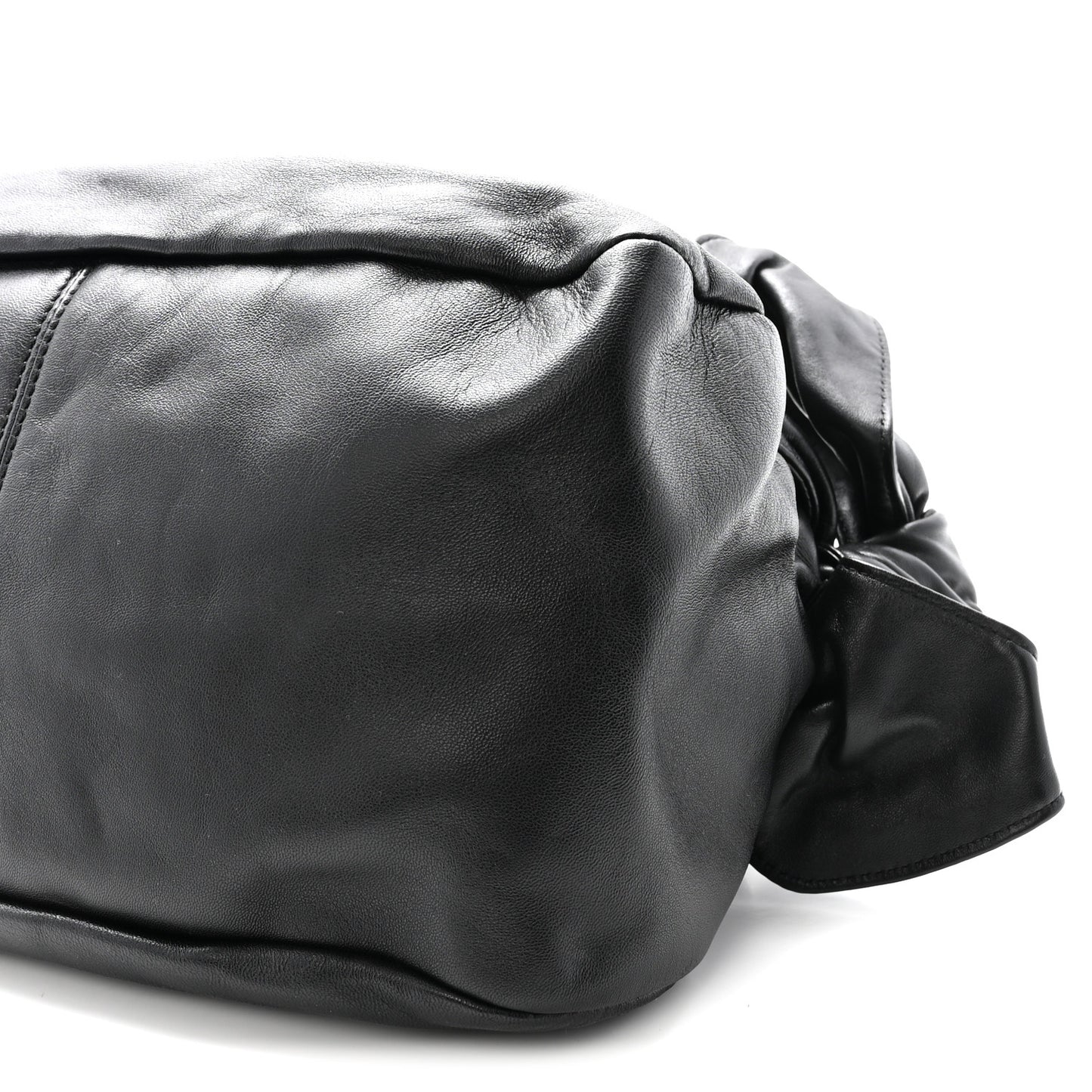 Nappa Medusa Chain Shoulder Bag Black