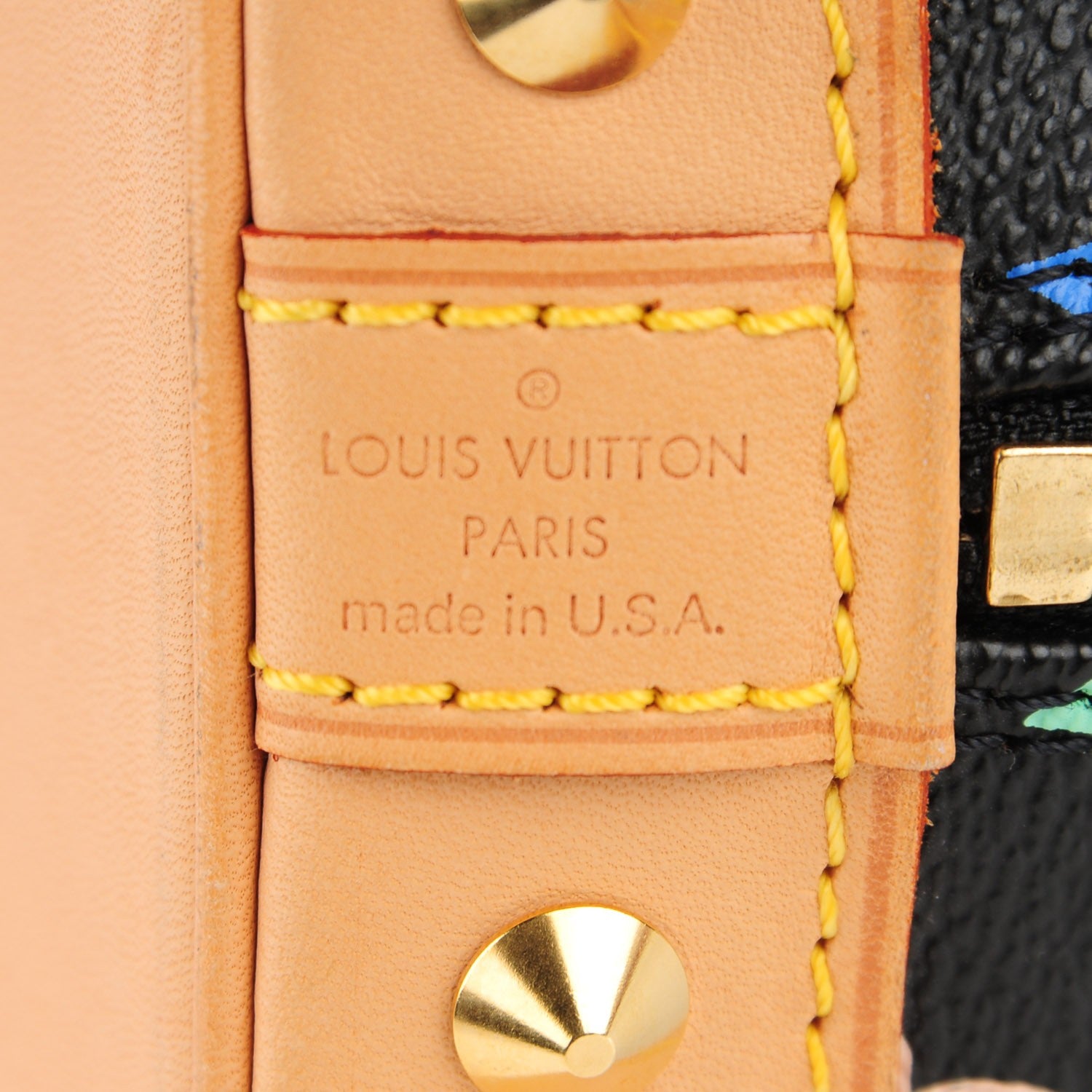 Louis Vuitton Monogram Multicolor Alma Black 6 of 7