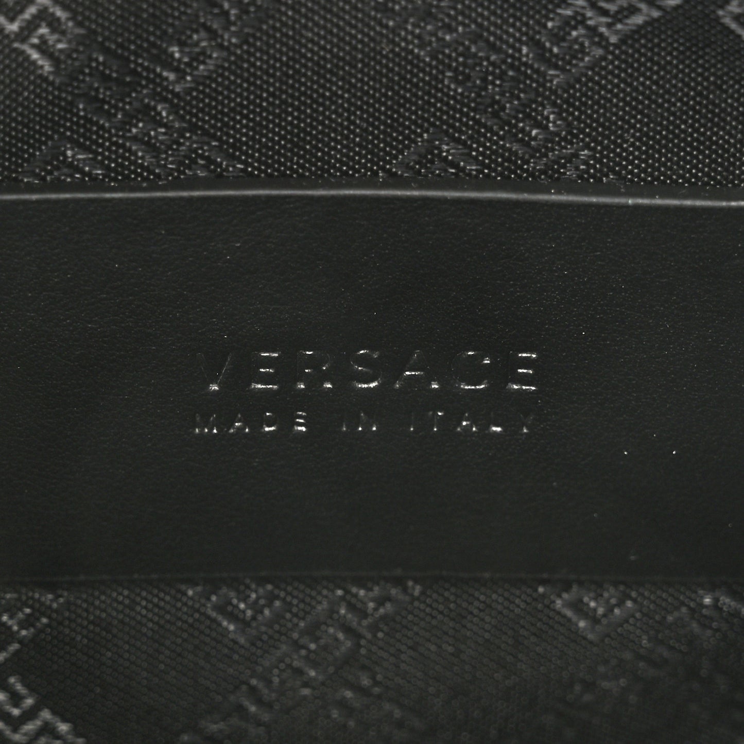 Calfskin La Medusa Large Pouch Black
