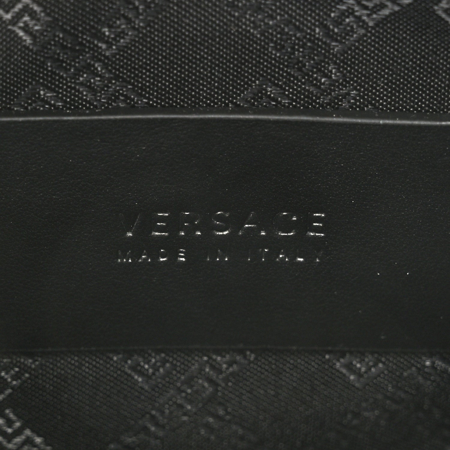 Versace Calfskin La Medusa Large Pouch Black 6 of 8