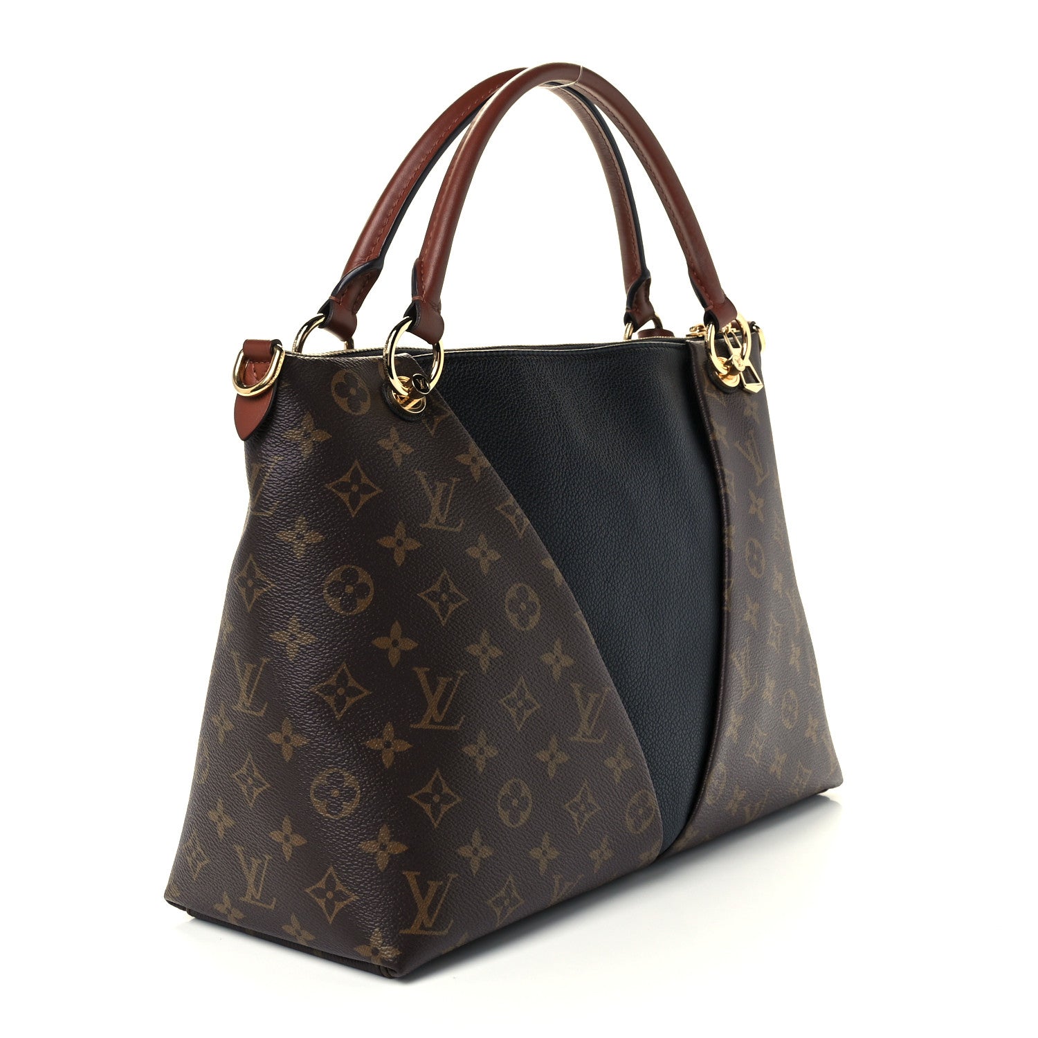 Louis Vuitton Monogram V Tote MM Black 2 of 10