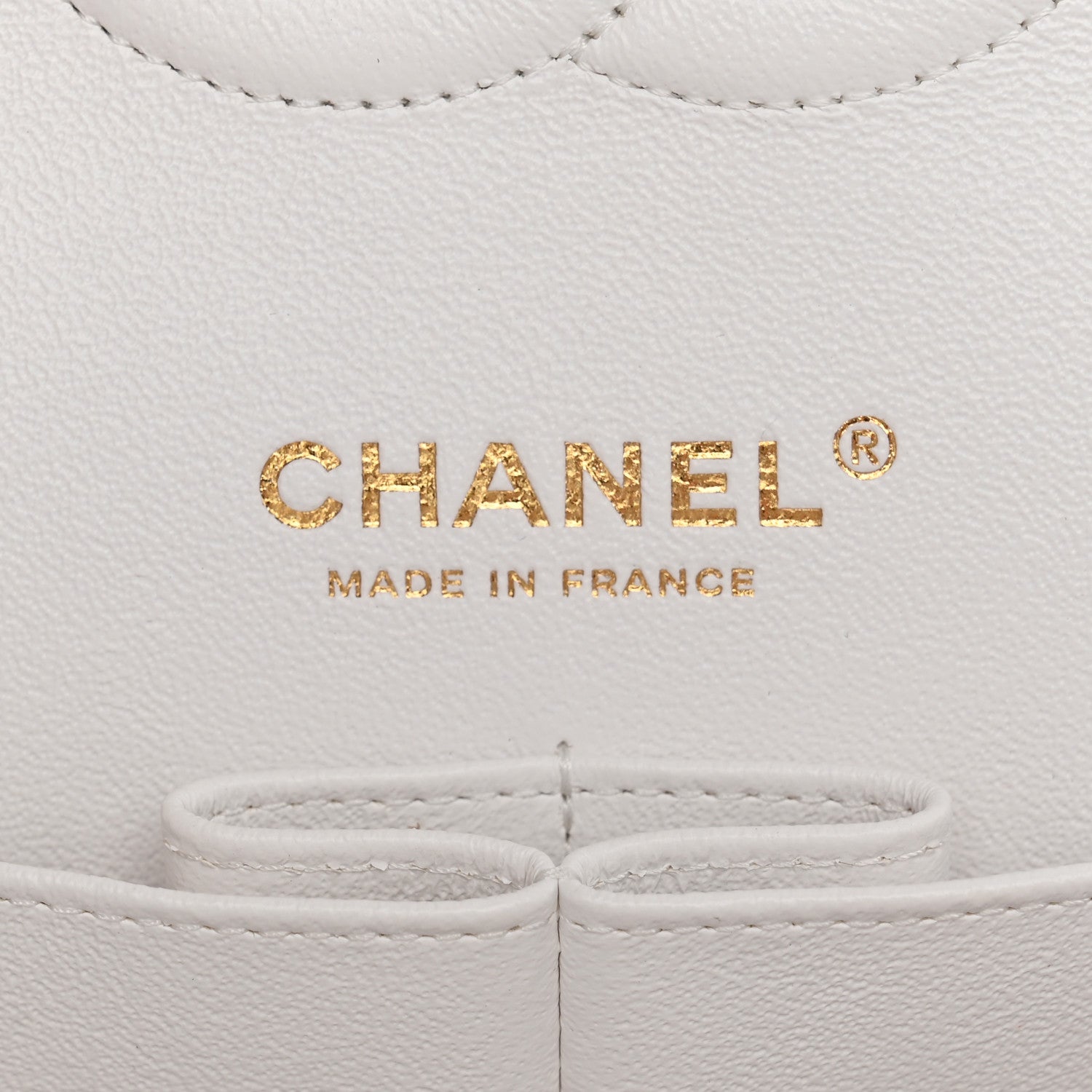 Chanel Caviar Quilted Medium Double Flap White 6 of 11