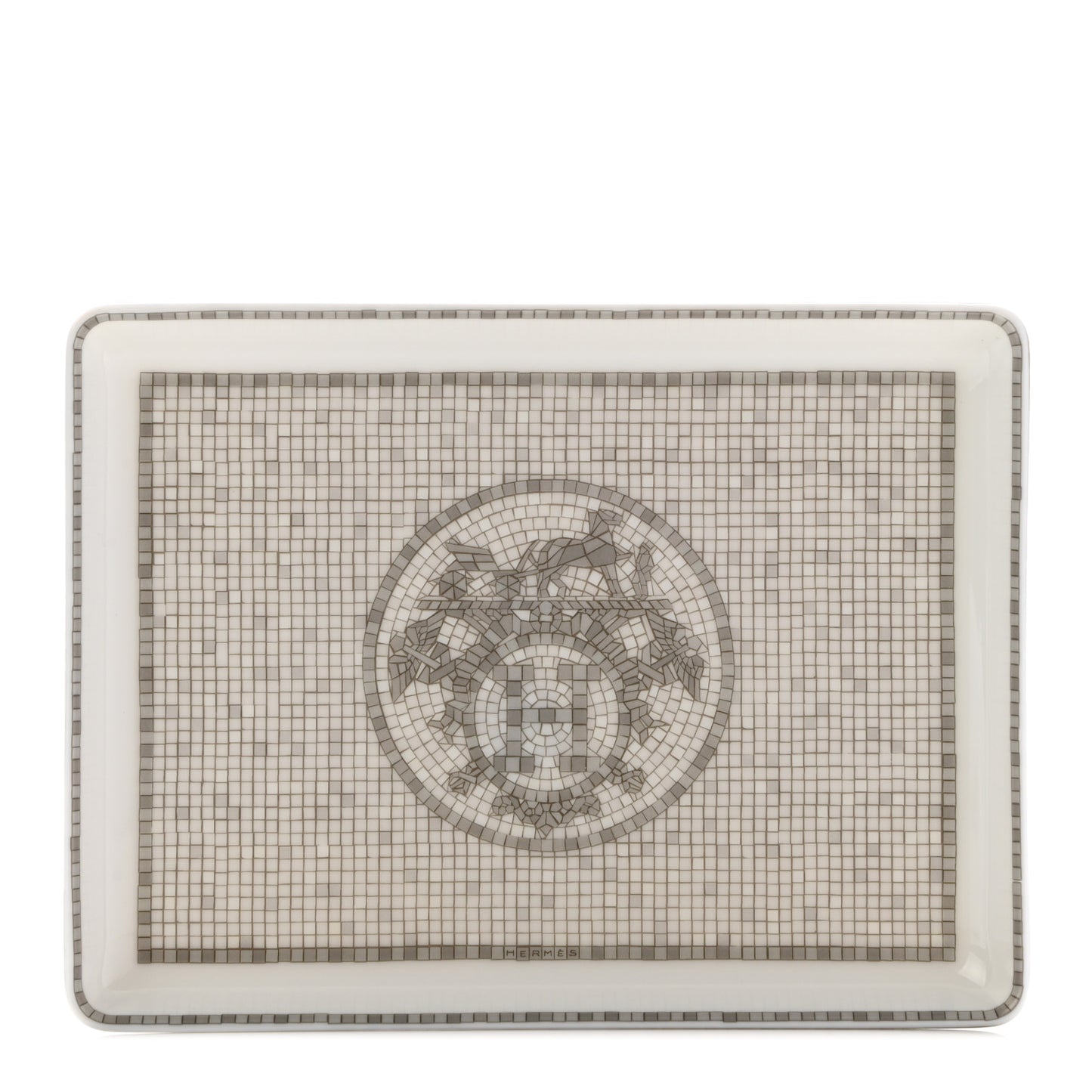 Porcelain Mosaique Au 24 Sushi Plate Platine