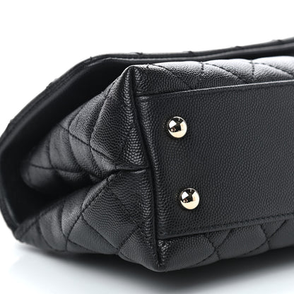 Chanel Caviar Quilted Mini Coco Handle Flap Black 22 of 28