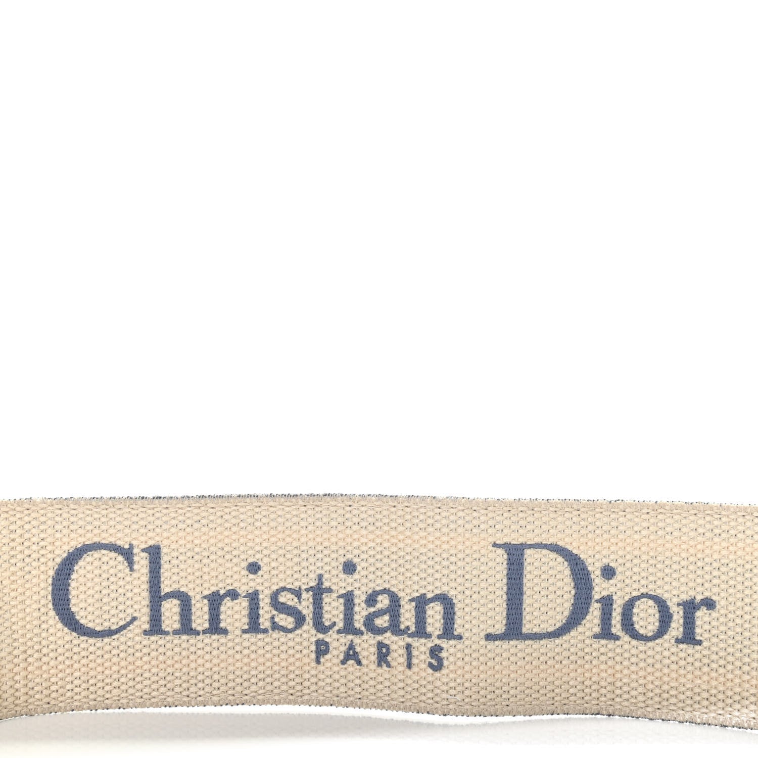 Christian Dior Canvas Embroidered Shoulder Strap Light Blue 4 of 7