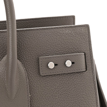 Saint Laurent Grained Calfskin Small Supple Sac De Jour Mouse Grey 13 of 14
