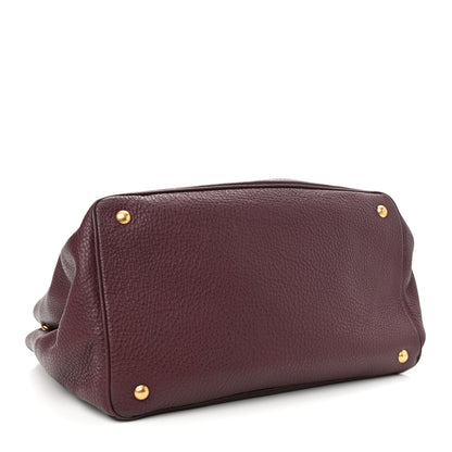 Prada Vitello Daino Tote Granato 3 of 10
