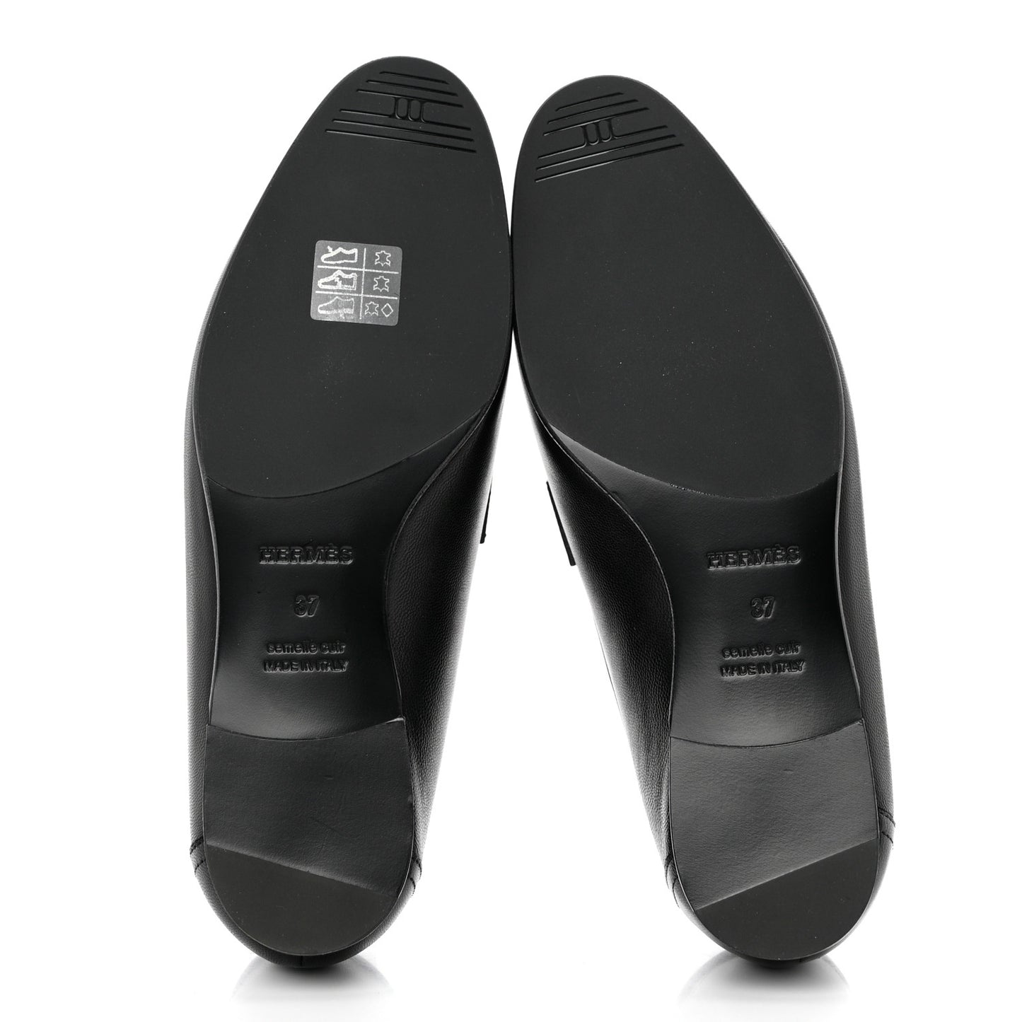Goatskin Womens Paris Loafers 37 Black