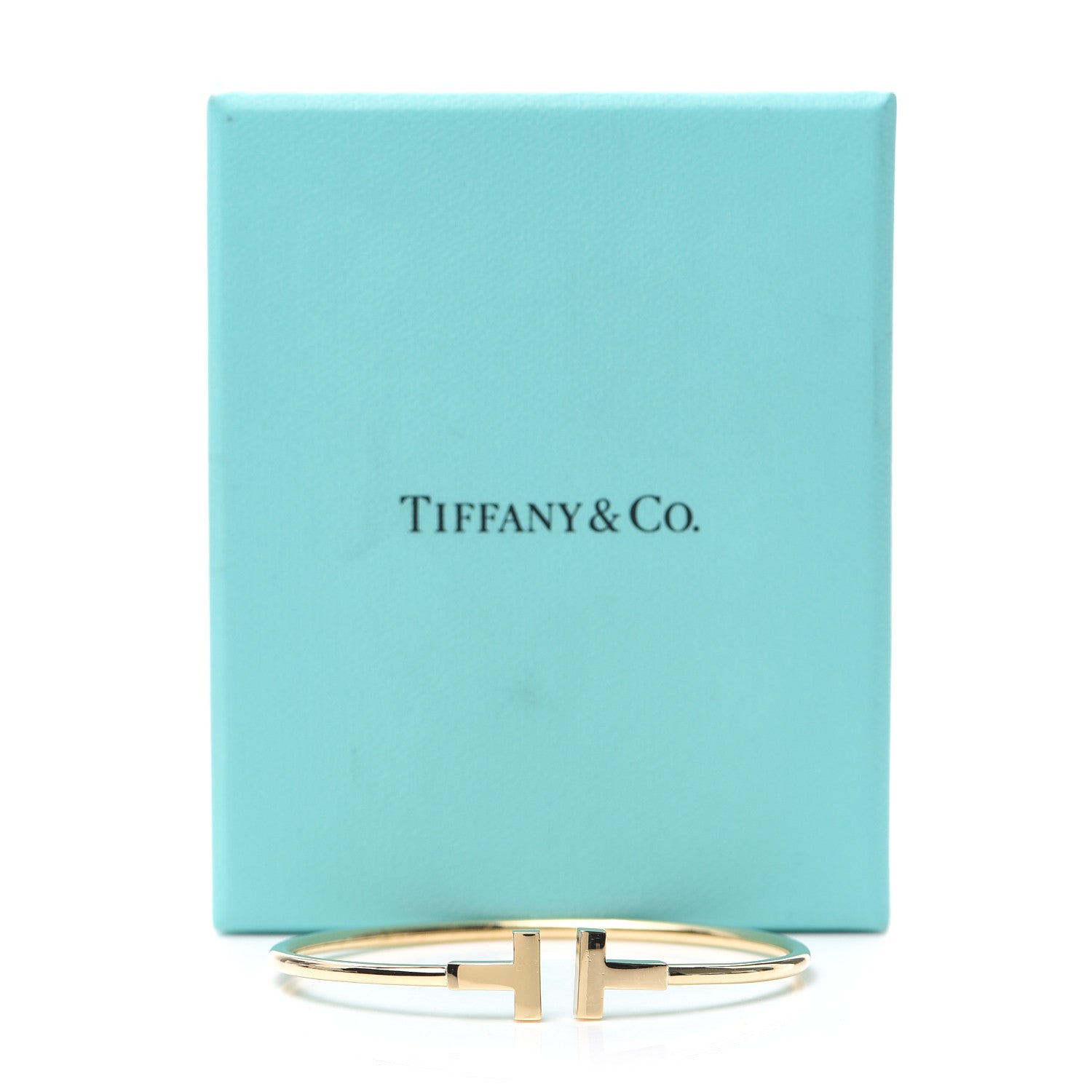 Tiffany 18K Yellow Gold T Wire Bracelet 5 of 5