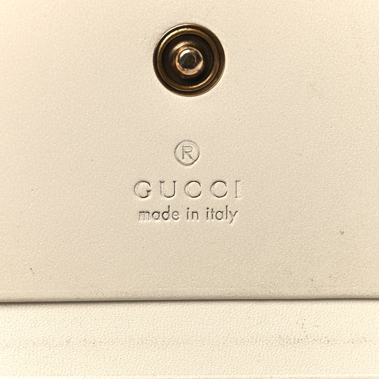 Gucci Guccissima Cherries Card Case Wallet White 7 of 13