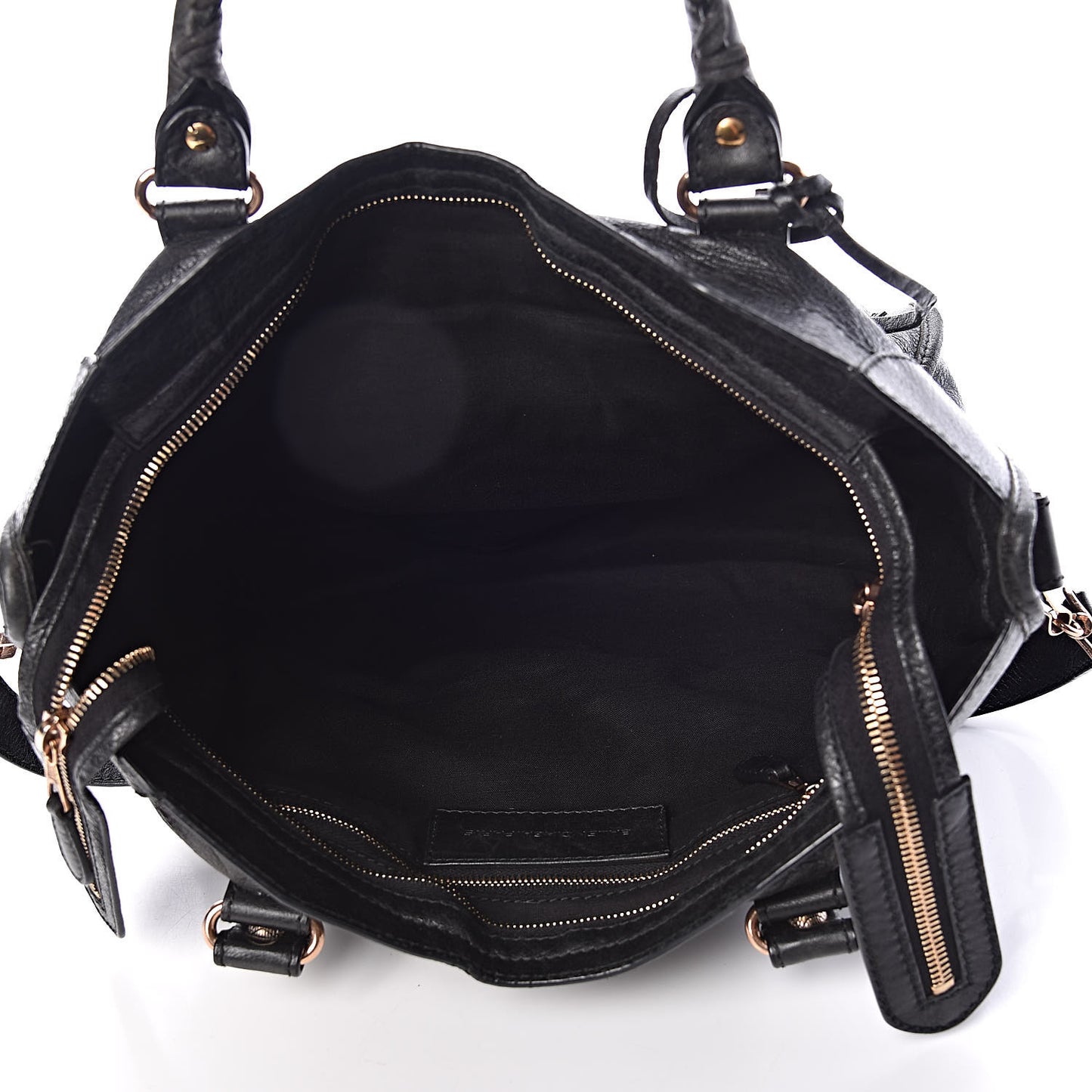 Agneau Giant 12 Rose Gold Hardware City Black