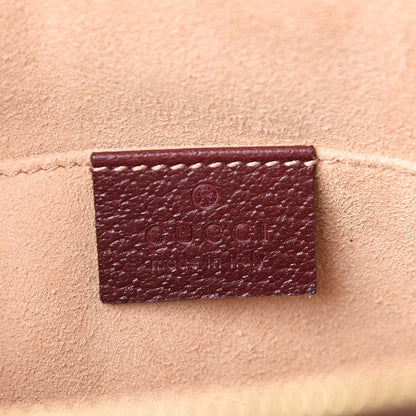 Gucci Textured Calfskin Web Small Ophidia Dome Shoulder Bag Vintage Bordeaux 5 of 9