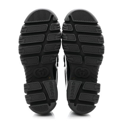 Gucci Magnum Calfskin Nappa Samoa Womens Horsebit Platform Chunky Lug Sole 40mm Loafers 37 Black 5 of 11