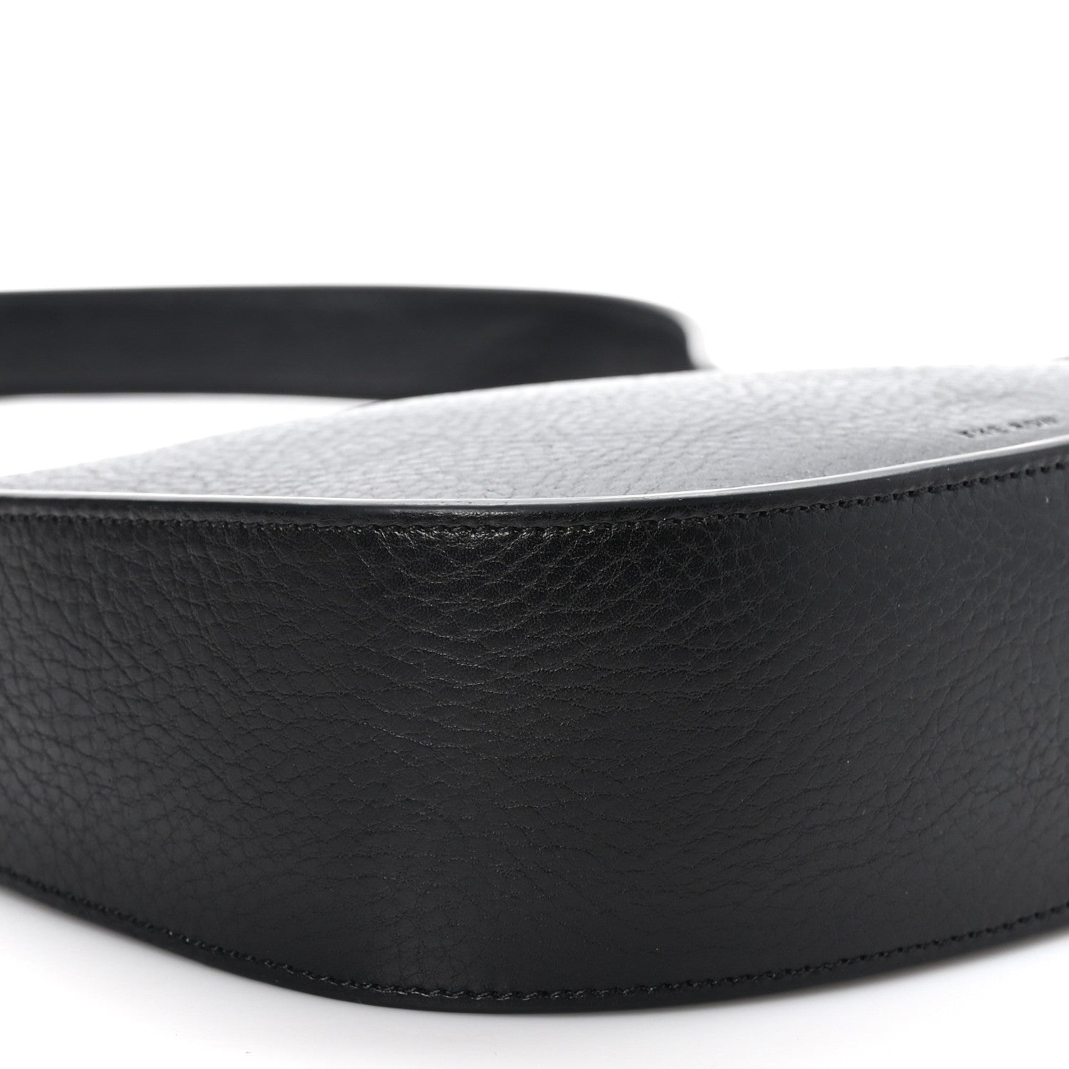 The Row Grained Calfskin Half Moon Shoulder Bag Black 8 of 11