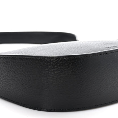 The Row Grained Calfskin Half Moon Shoulder Bag Black 8 of 11