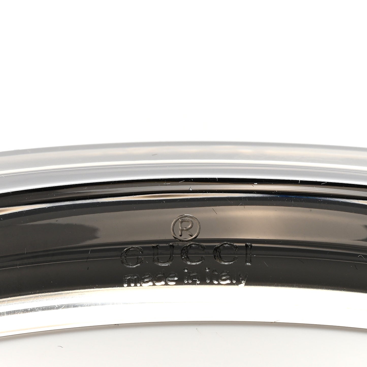 Plexiglass Transparent Bangle Bracelet Black