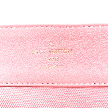 Louis Vuitton Calfskin Snakeskin Lockme MM Rose Ballerine 8 of 17