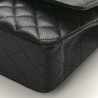 Chanel Caviar Quilted Medium Double Flap Black 9 of 10