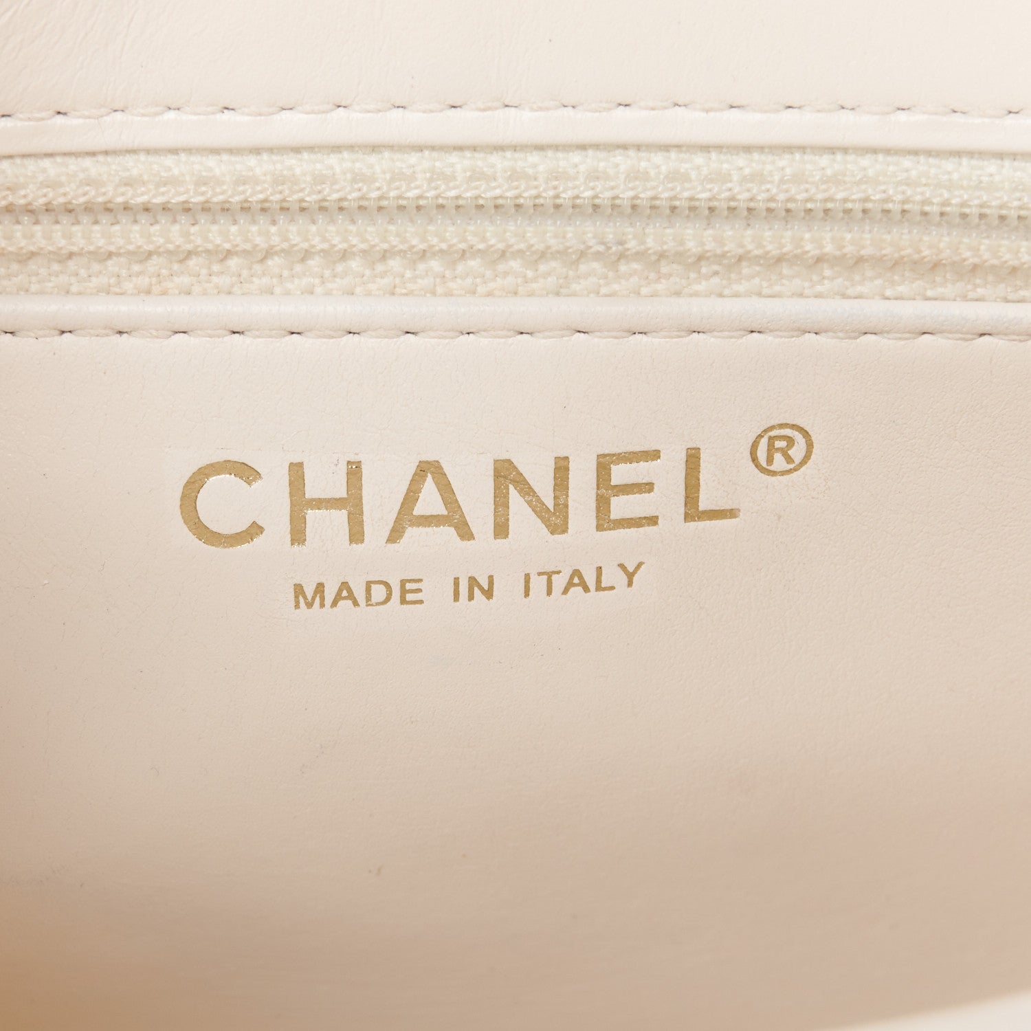 Chanel Shiny Aged Calfskin Quilted Nano Kelly Shopper White 6 of 11