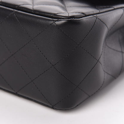Chanel Lambskin Quilted Jumbo Double Flap Black 10 of 11