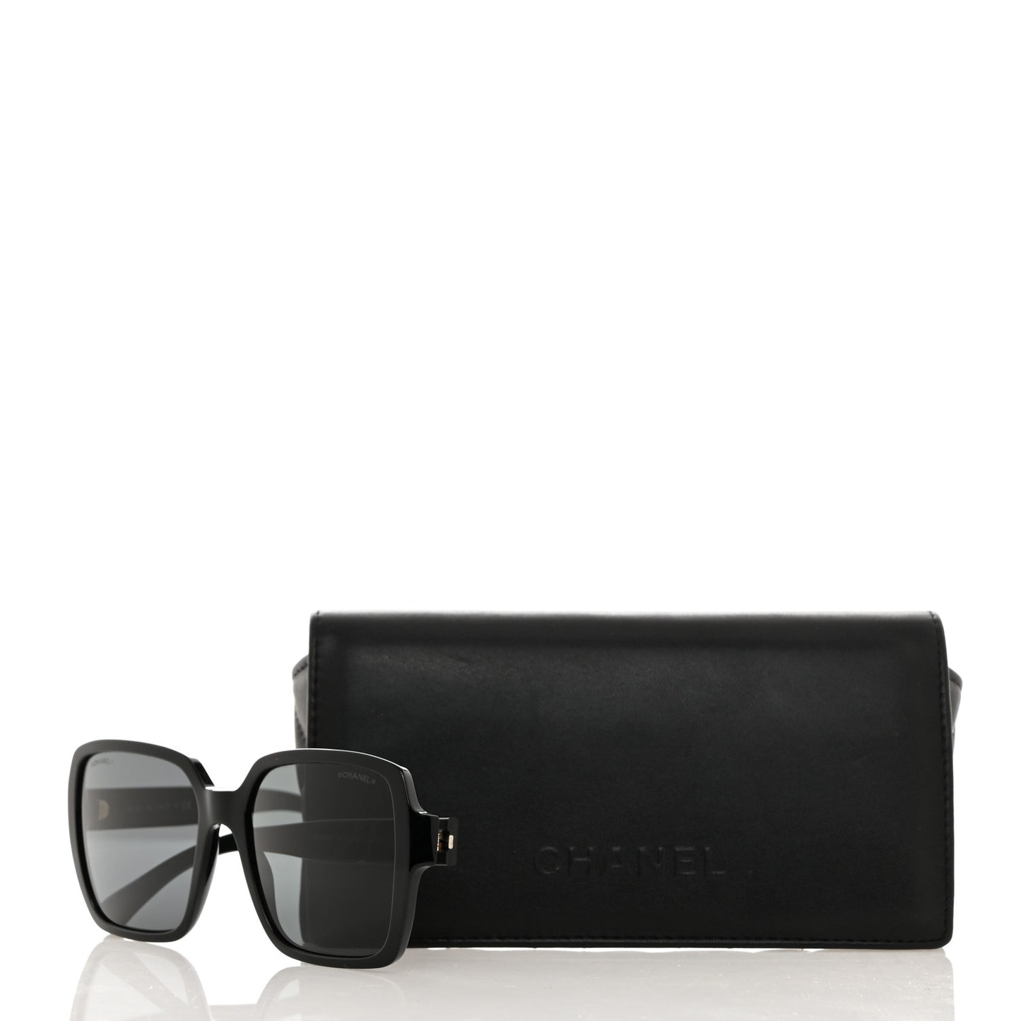 Acetate Square Sunglasses 5408 Black