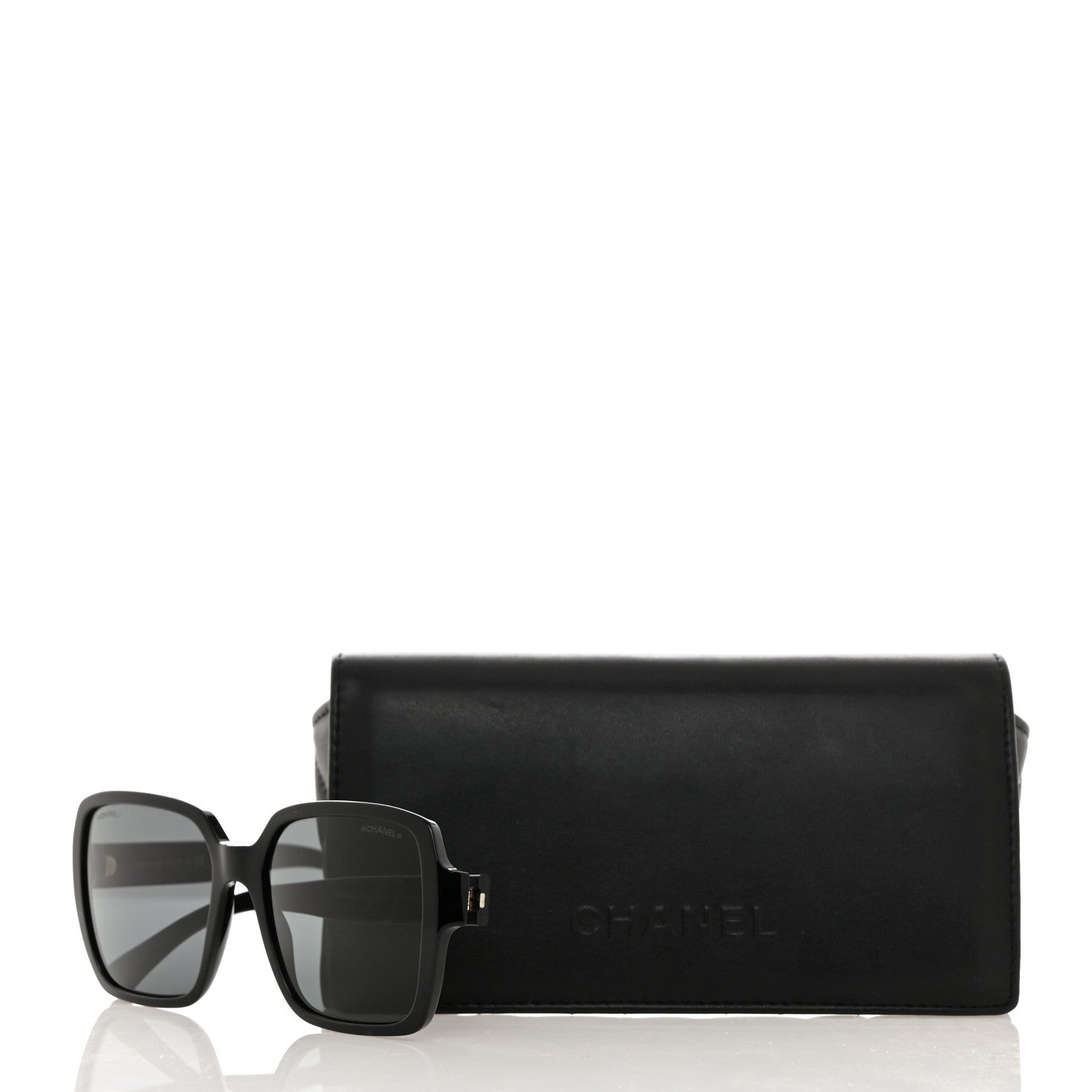 Chanel Acetate Square Sunglasses 5408 Black 8 of 8